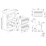 Smeg SF4606WVCPNR 45厘米 嵌入式蒸焗爐